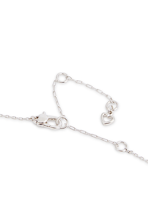 Kate Spade New York Lock And Spade embellished silver-tone necklace -  Harvey Nichols