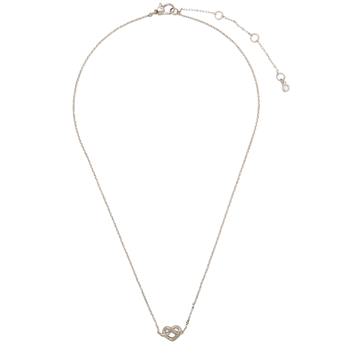 Kate Spade New York love me knot silver-tone necklace - one size