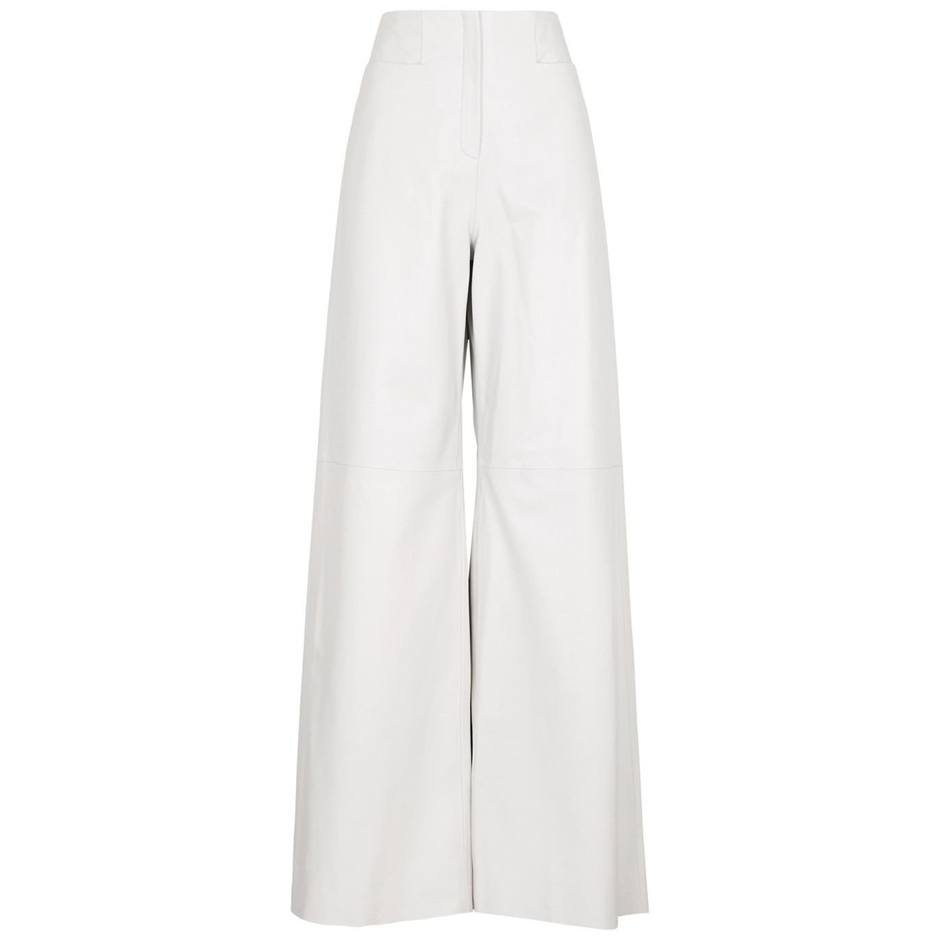 16ARLINGTON Hagen Wide-leg Leather Trousers - White - 10