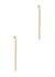 Thin Fil D'or fringed 18kt gold-plated earrings - Anissa Kermiche