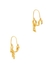 Dangling Drape 18kt gold-plated earrings - Anissa Kermiche