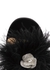 95 black feather-trimmed satin sandals - MACH & MACH