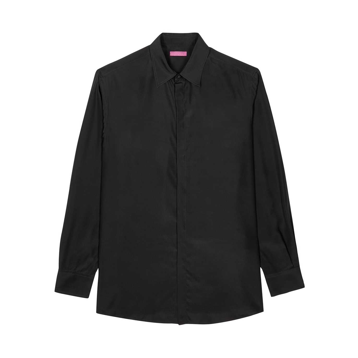 Valentino Silk Crepe De Chine Shirt - Black - 15 3/4
