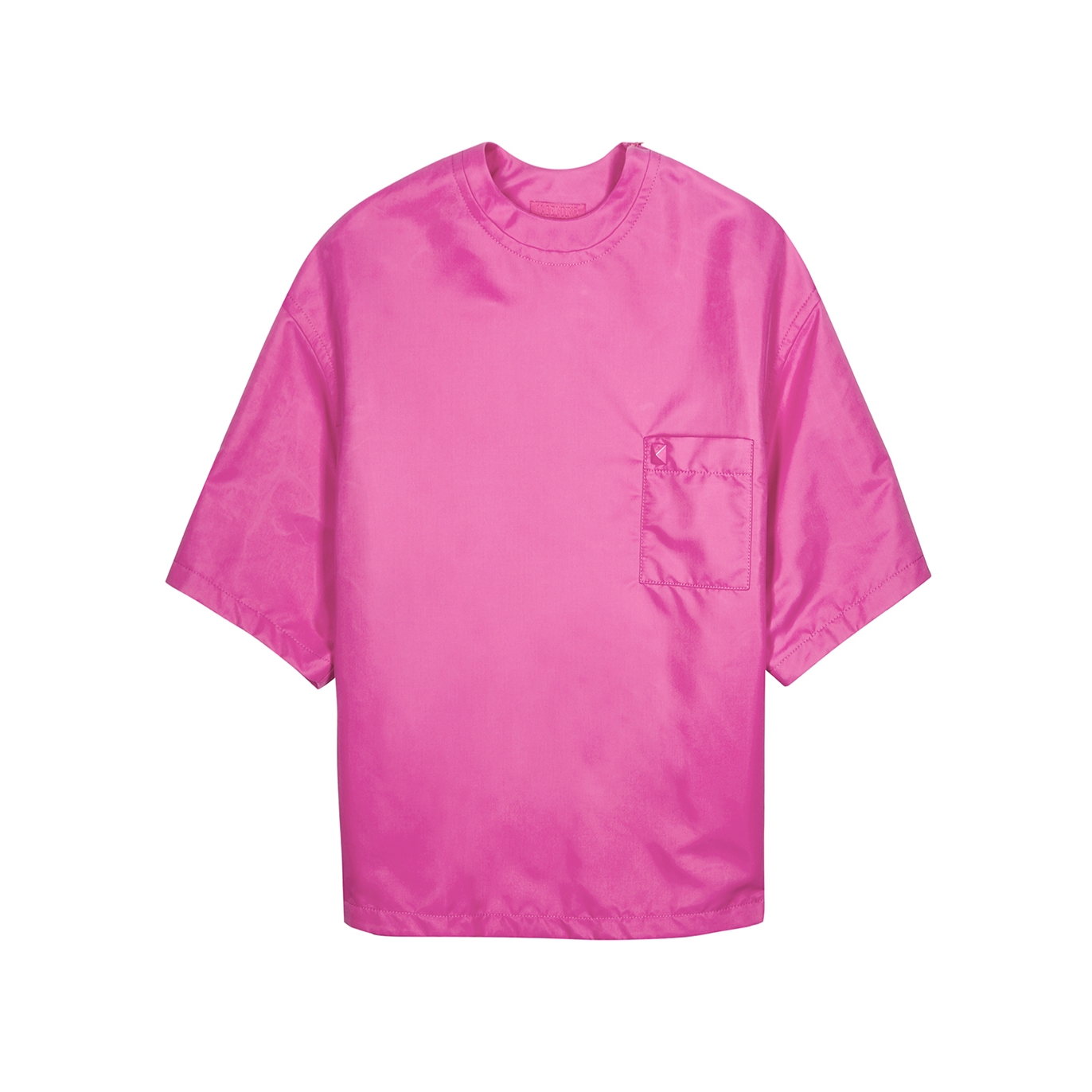 Valentino Padded Nylon T-shirt - Pink - S