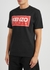 Black logo-print cotton T-shirt - Kenzo