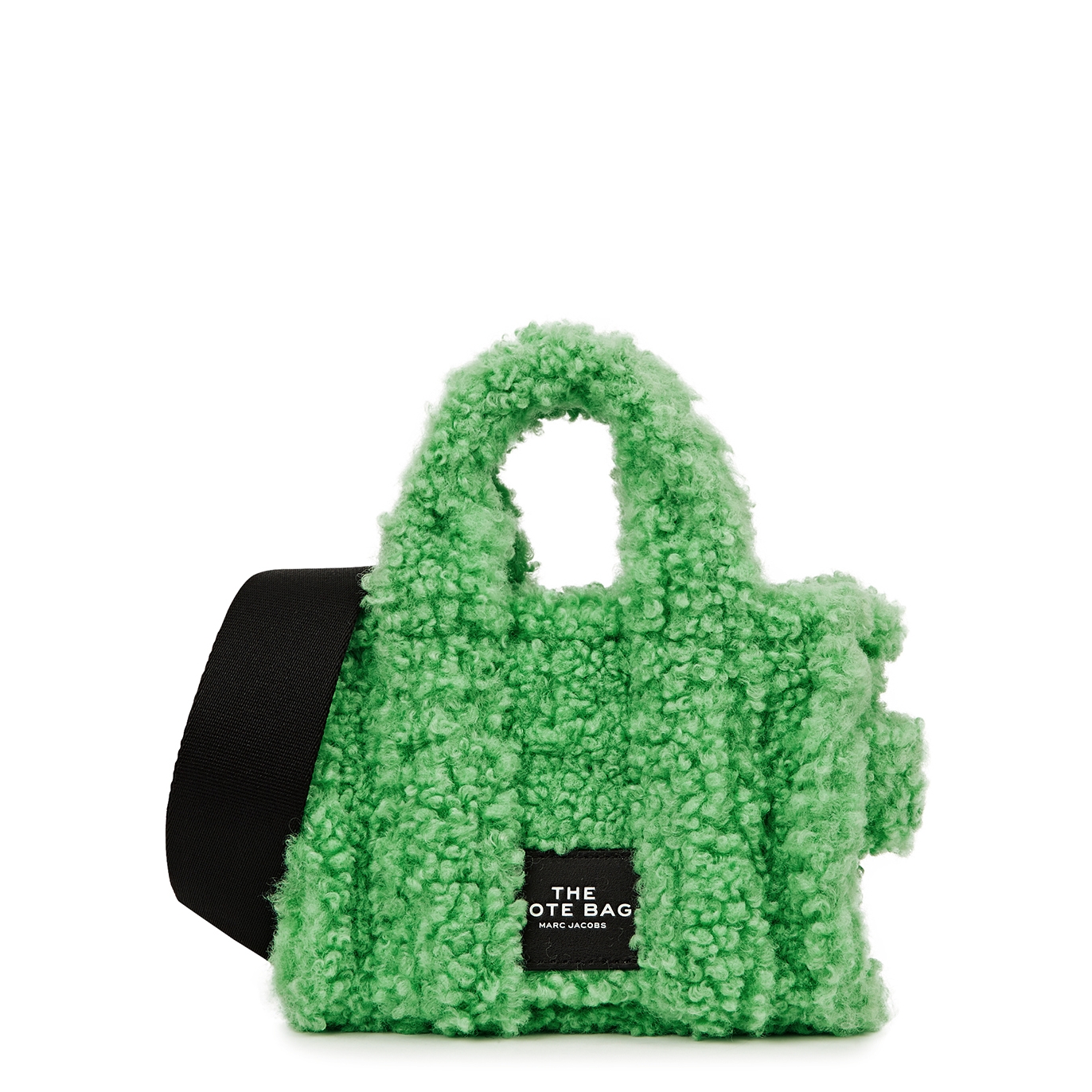Marc Jacobs The Teddy Micro Faux Shearling Tote - Green