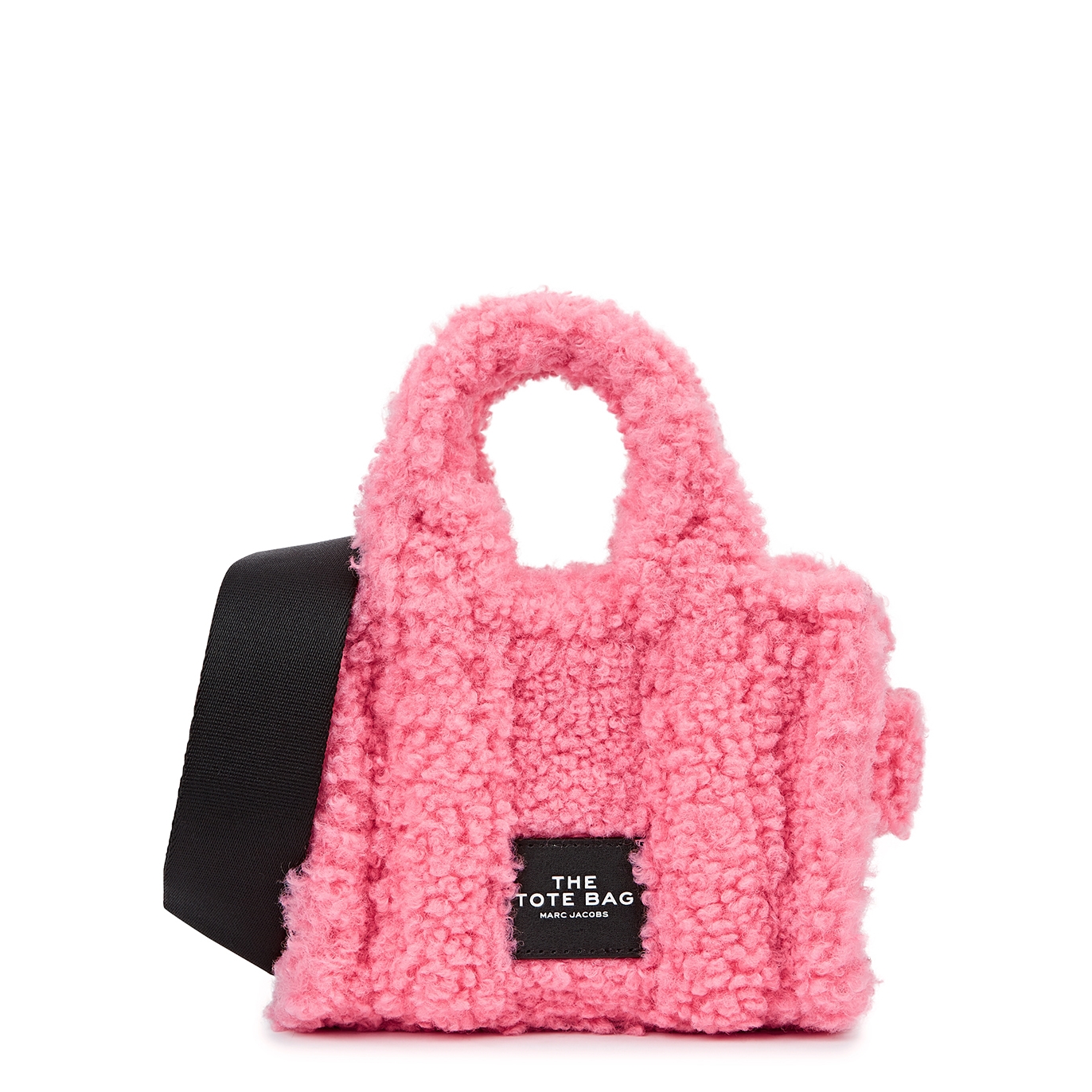 Marc Jacobs The Teddy Micro Faux Shearling Tote - Pink