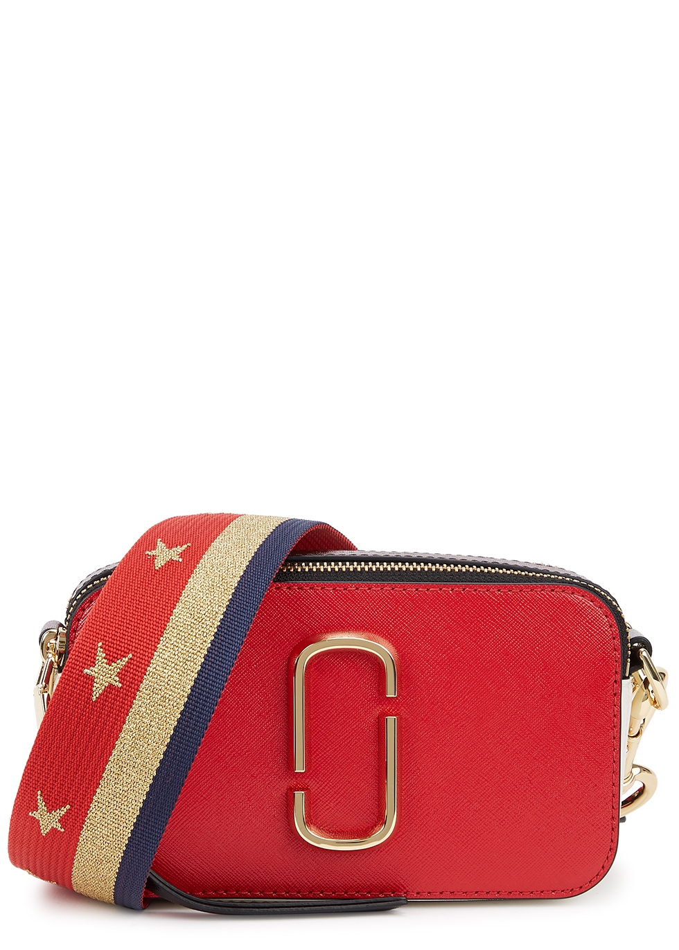 Marc Jacobs The Americana Snapshot panelled leather cross-body bag