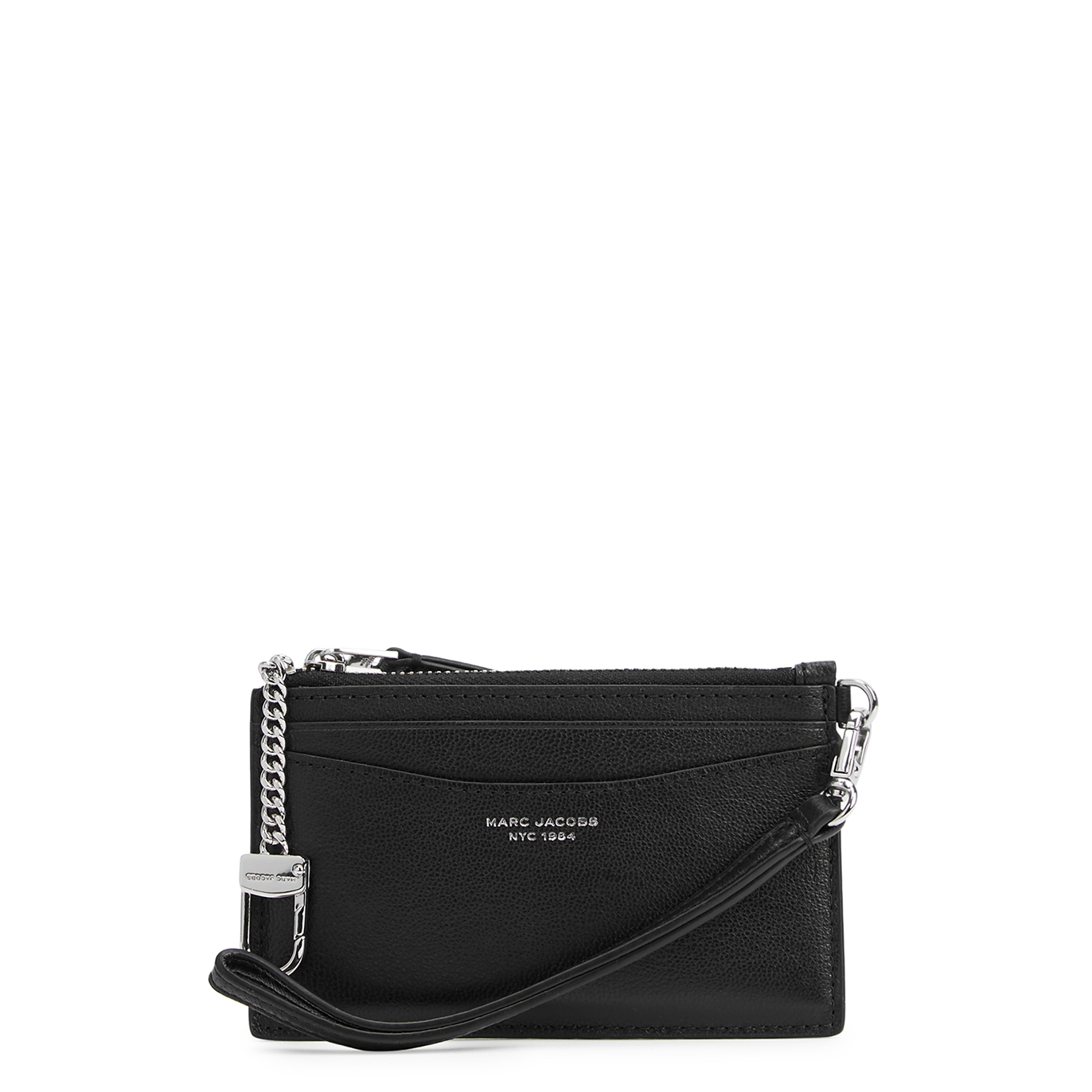 Marc Jacobs Slim 84 Black Leather Wallet - One Size