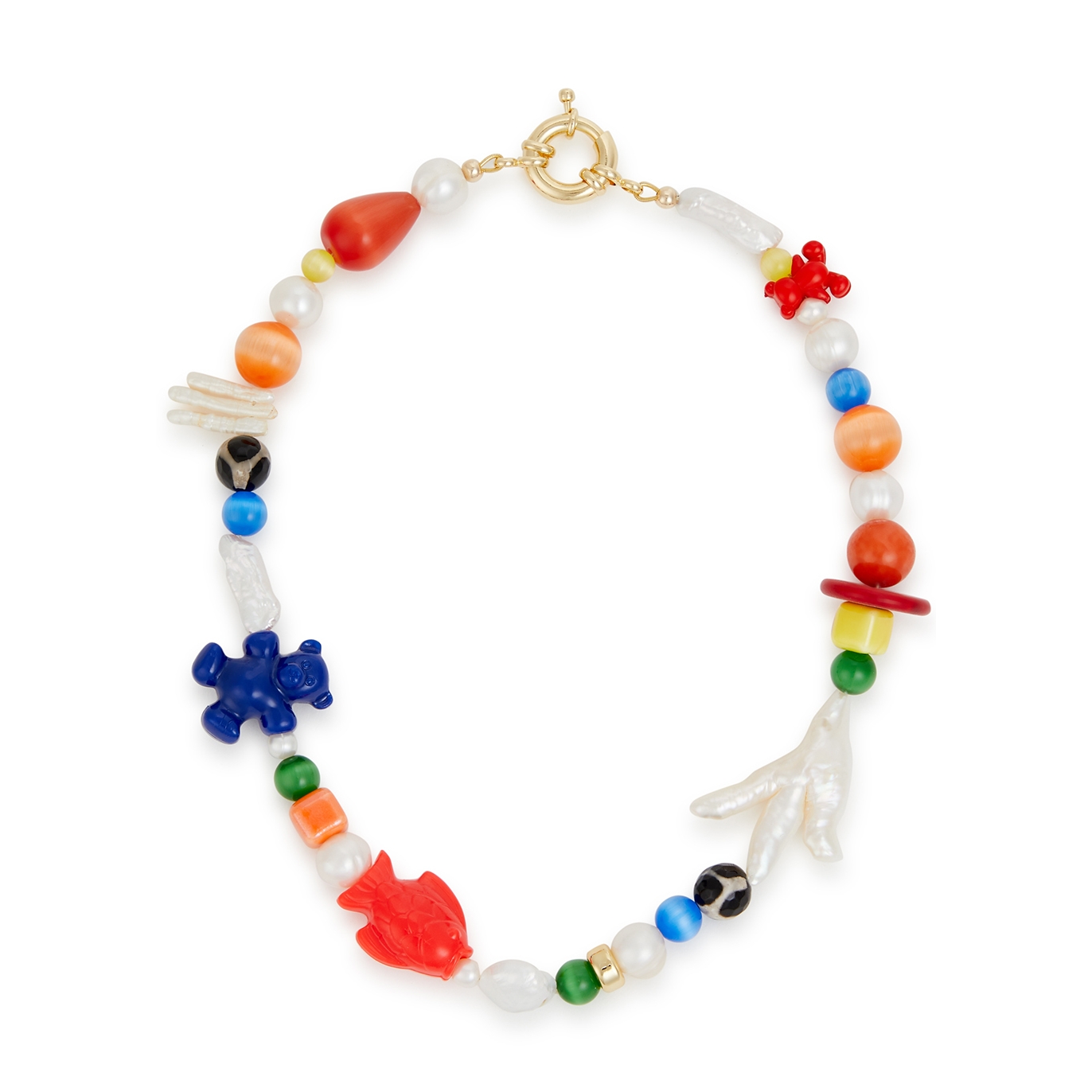 Eliou Vix Pearl-embellished Beaded Necklace - Multicoloured - One Size