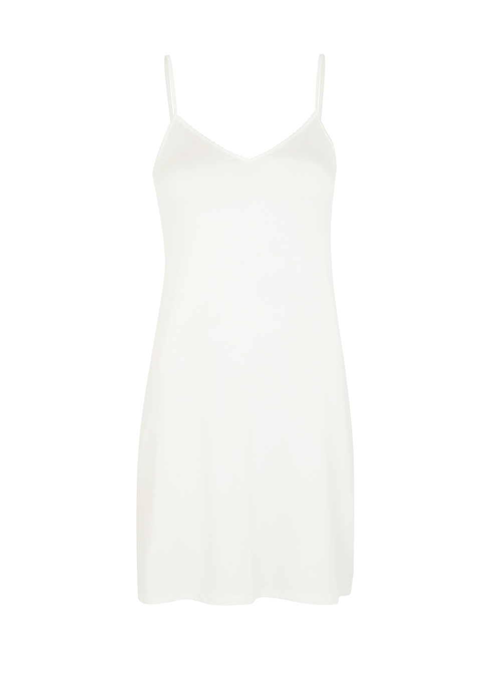 Hanro Satin Deluxe white slip dress - Harvey Nichols