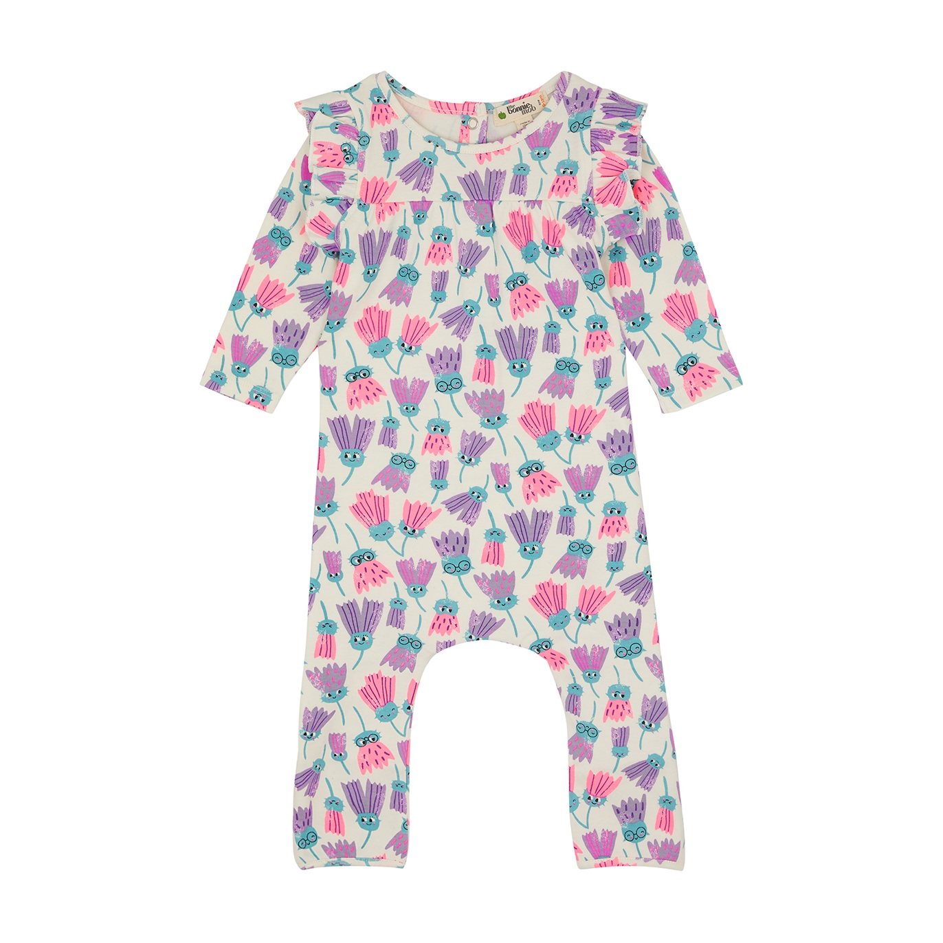The Bonnie Mob Kids Printed Cotton Babygrow (3-12 Months) - Multicoloured