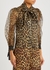 Brentley leopard-print chiffon blouse - Alice + Olivia