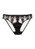 Onyx embroidered tulle briefs - Fleur Of England