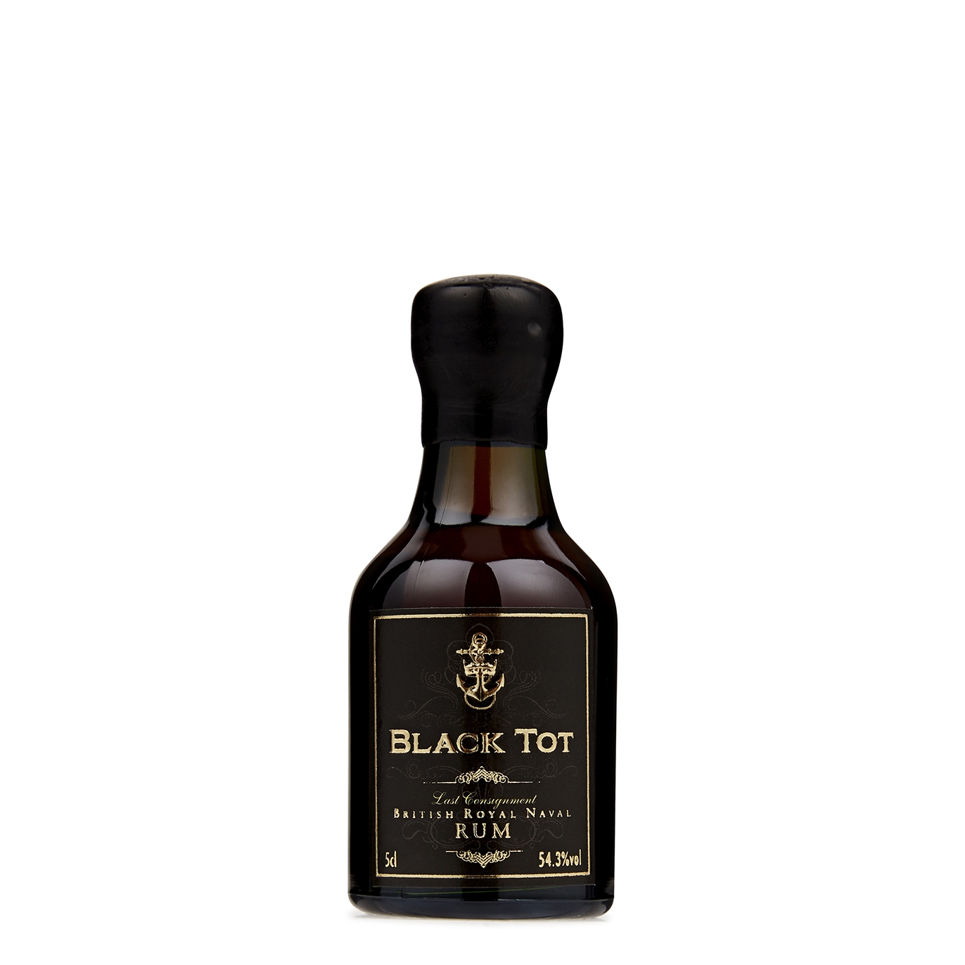 Black Tot Rum Last Consignment British Royal Naval Rum Miniature 50ml
