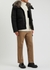 Black quilted fur-trimmed shell jacket - Yves Salomon