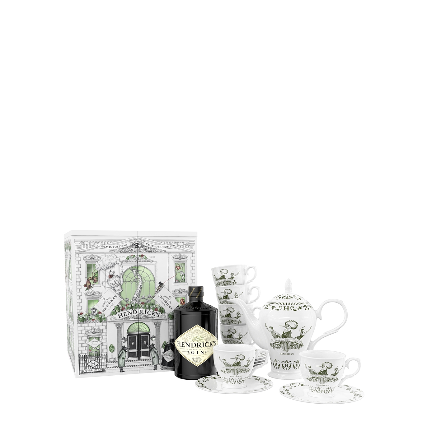 Hendrick's Hendrick's Hotel Gin & Tea Set Gift Box