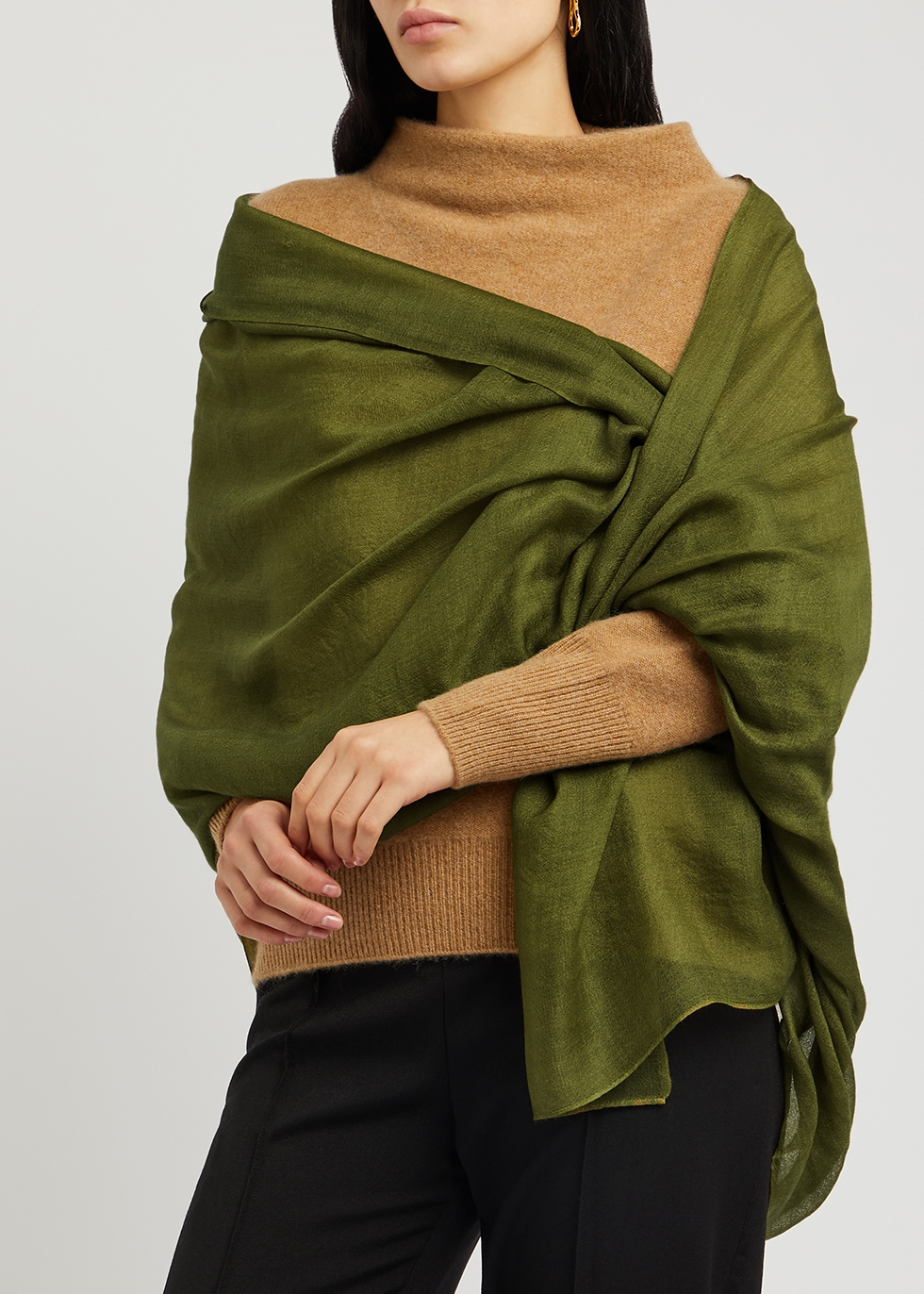 Green Single discount 92% NoName shawl MEN FASHION Accessories 