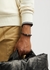 Black braided leather bracelet - Tateossian