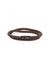 Chelsea double-wrap brown leather bracelet - Tateossian