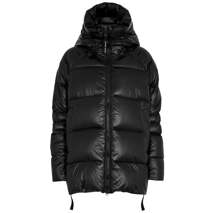 Canada Goose Cypress Quilted Feather-light Shell Coat In Black