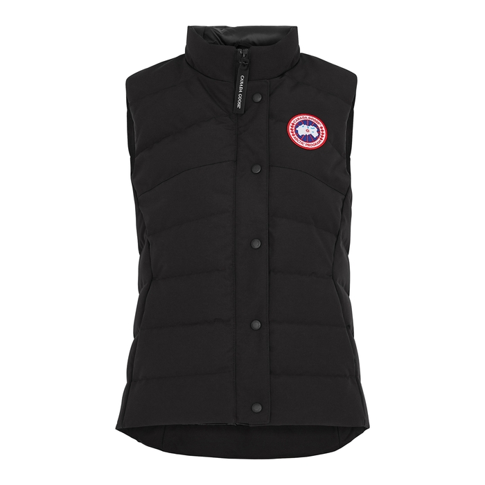Shop Canada Goose Freestyle Quilted Arctic-tech Shell Gilet, Black, Gilet