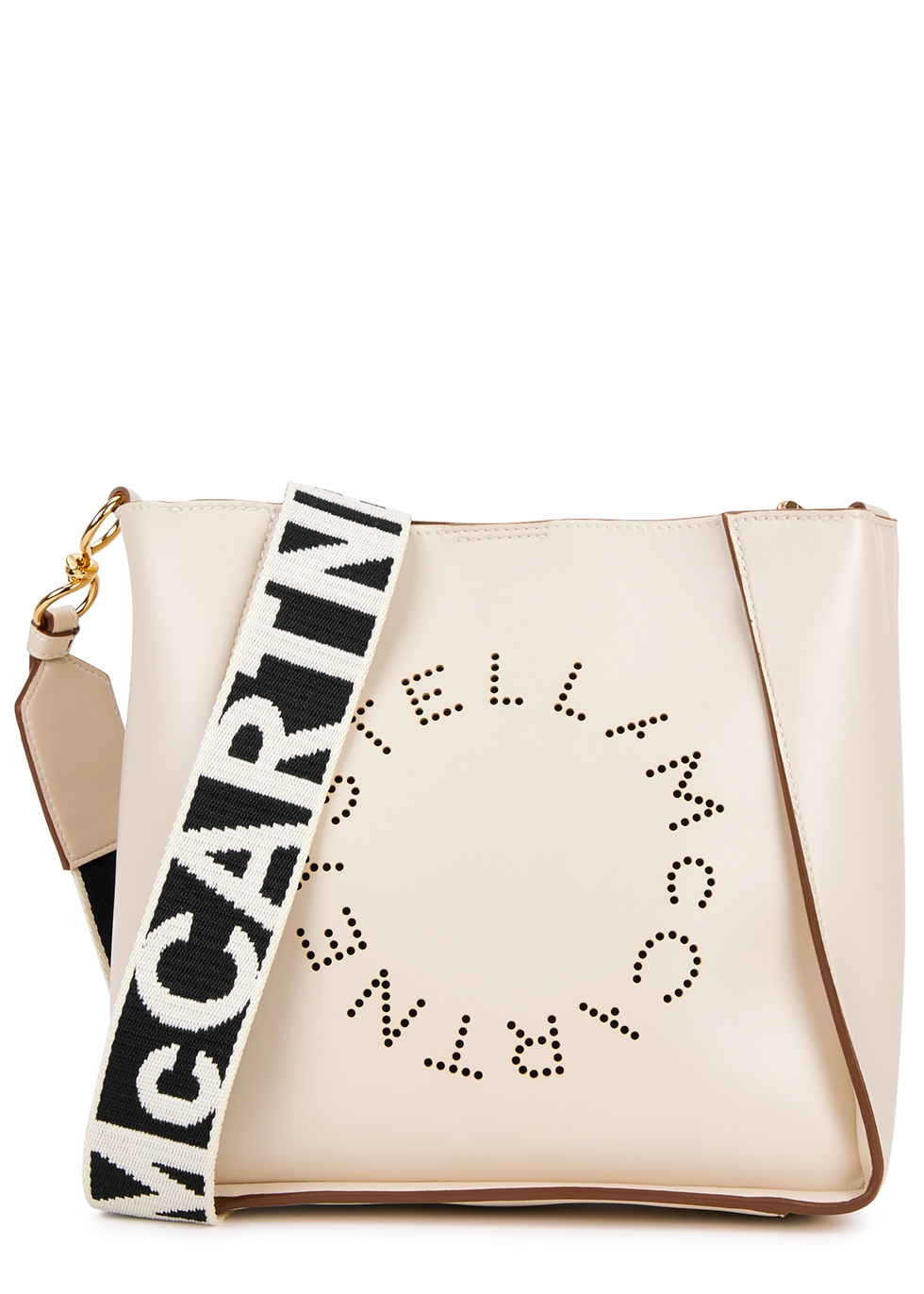 Stella McCartney Stella Logo mini faux leather cross-body bag - Harvey ...