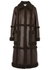 Patrice panelled faux shearling coat - Stand Studio
