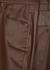 Carson flared-leg faux leather jeans - Veronica Beard