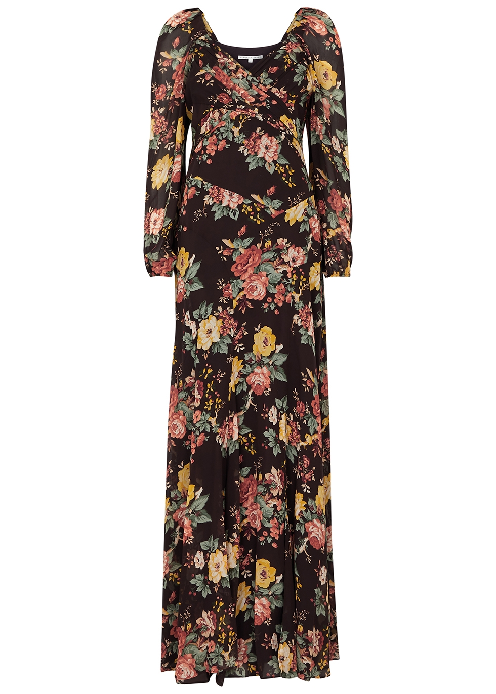 Veronica Beard Avani floral-print silk-chiffon maxi dress - Harvey Nichols