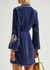 Gina embellished velvet mini wrap dress - RIXO