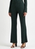 Rhea metallic ribbed-knit trousers - Galvan