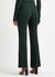 Rhea metallic ribbed-knit trousers - Galvan
