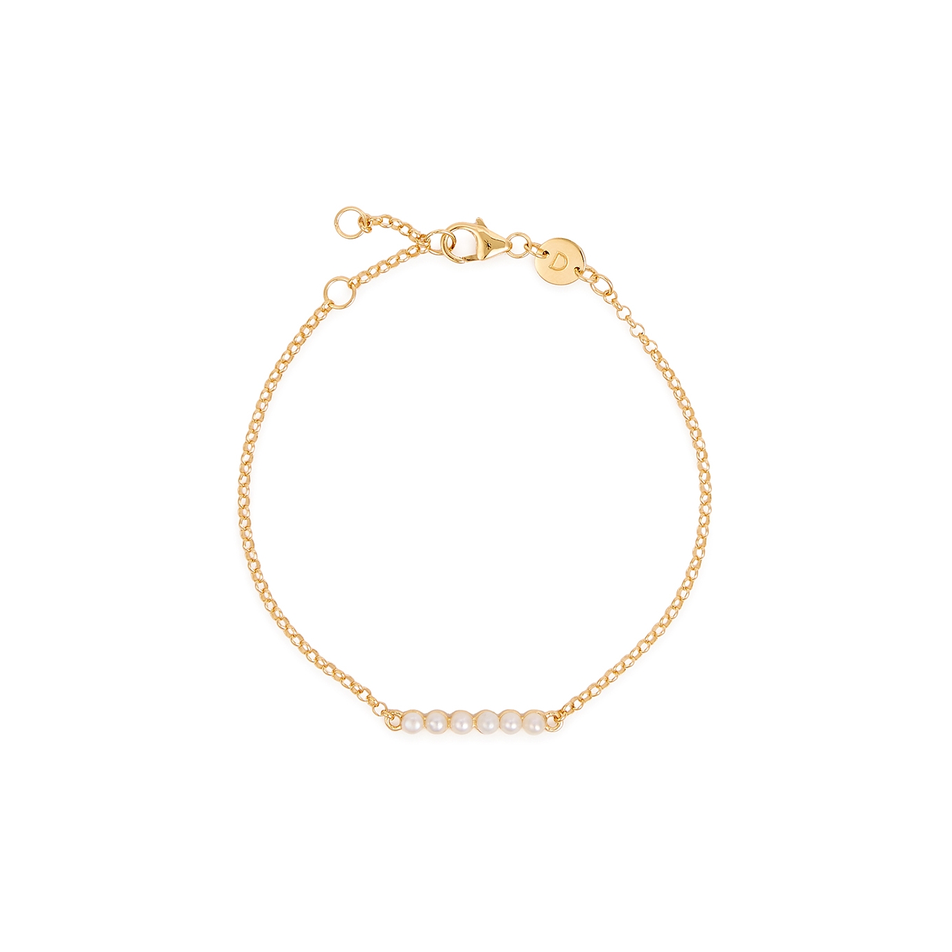 Daisy London Beloved Pearl 18kt Gold-plated Chain Bracelet - One Size