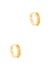 Beloved Citrine 18kt gold-plated hoop earrings - Daisy London