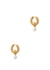 Treasures Rope Pearl 18kt gold-plated hoop earrings - Daisy London
