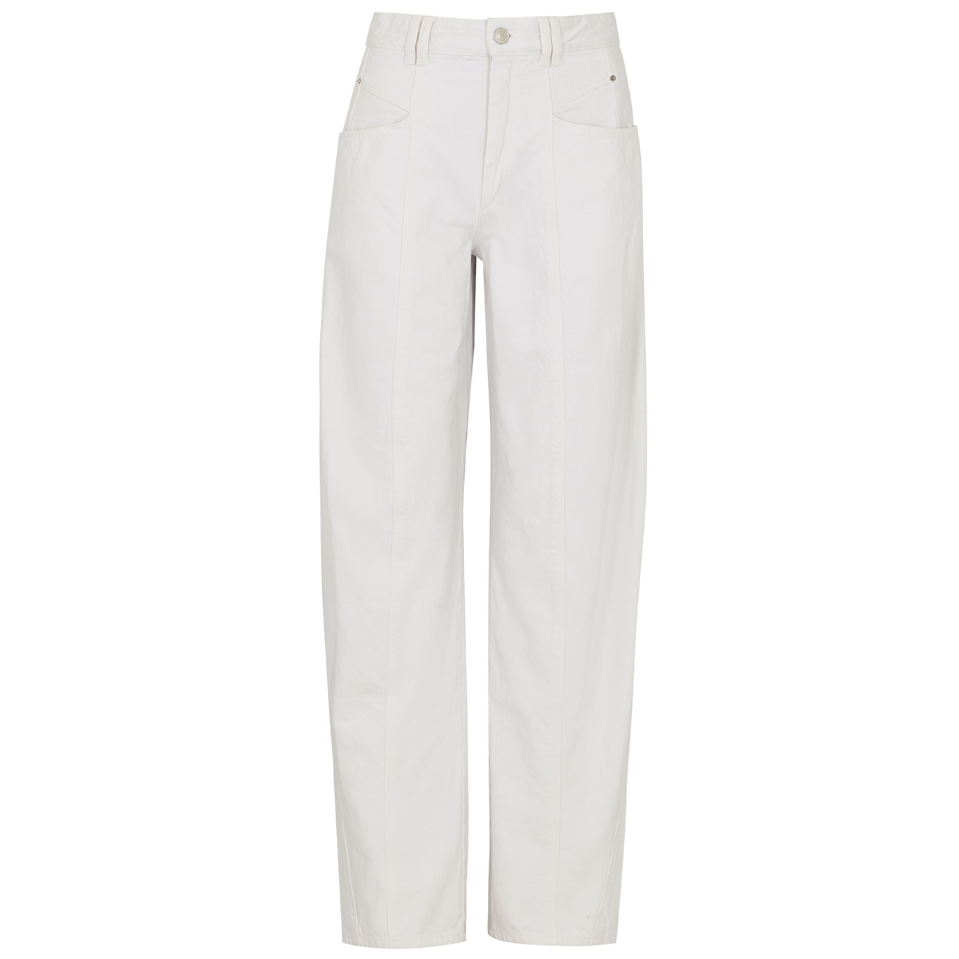 Isabel Marant Vetan Wide-leg Jeans In White | ModeSens