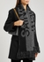 Logo-intarsia brushed wool-blend scarf - Saint Laurent