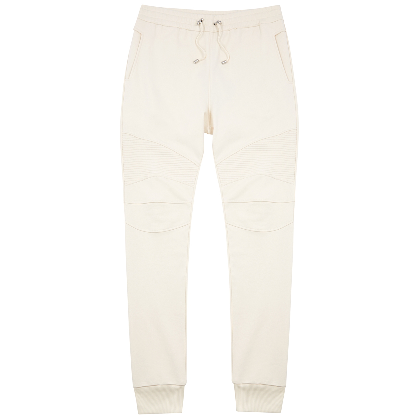 Balmain Cotton Biker Sweatpants - Beige - XL