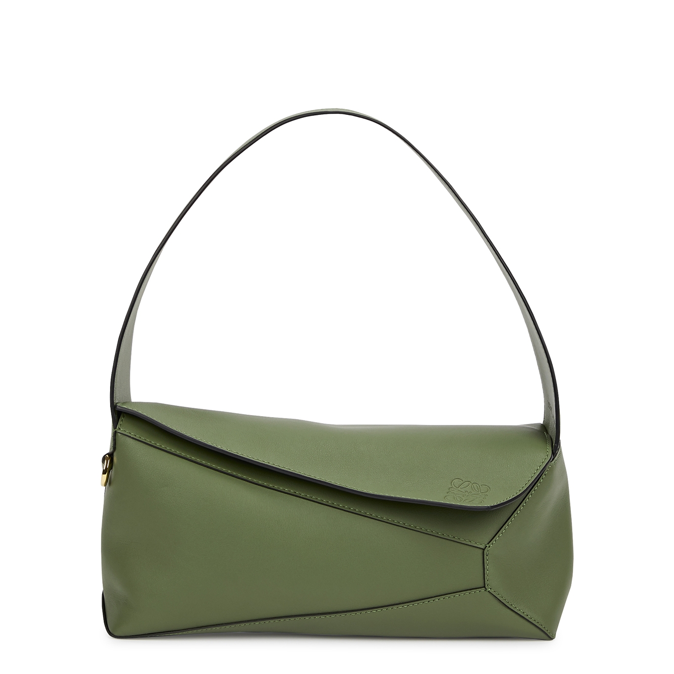 Loewe Puzzle Leather Hobo Bag In Olive | ModeSens