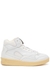 White panelled leather high-top sneakers - Jil Sander