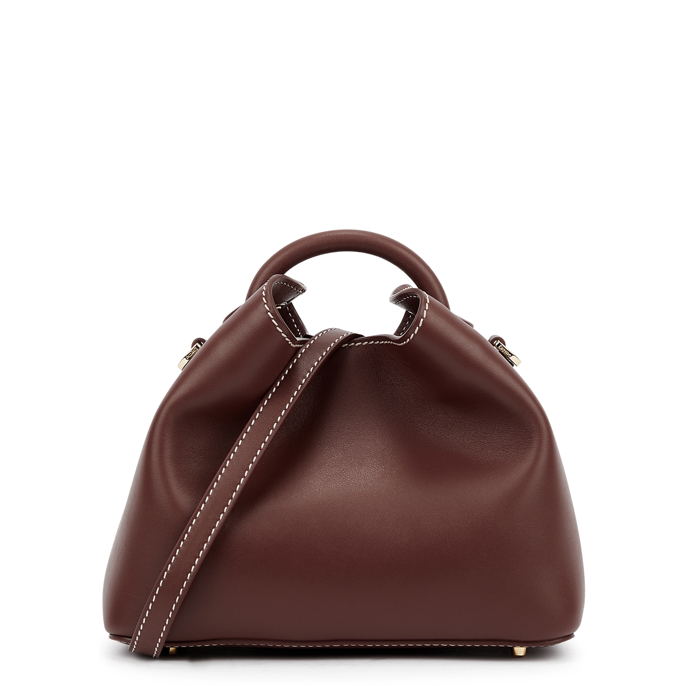 Elleme Baozi Leather Top Handle Bag - Brown