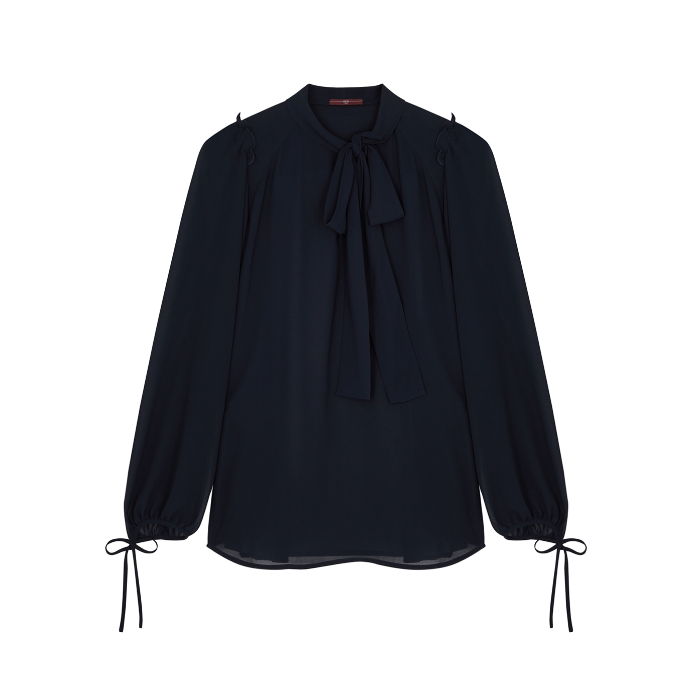 High Follow Up Georgette Blouse - Navy - 16