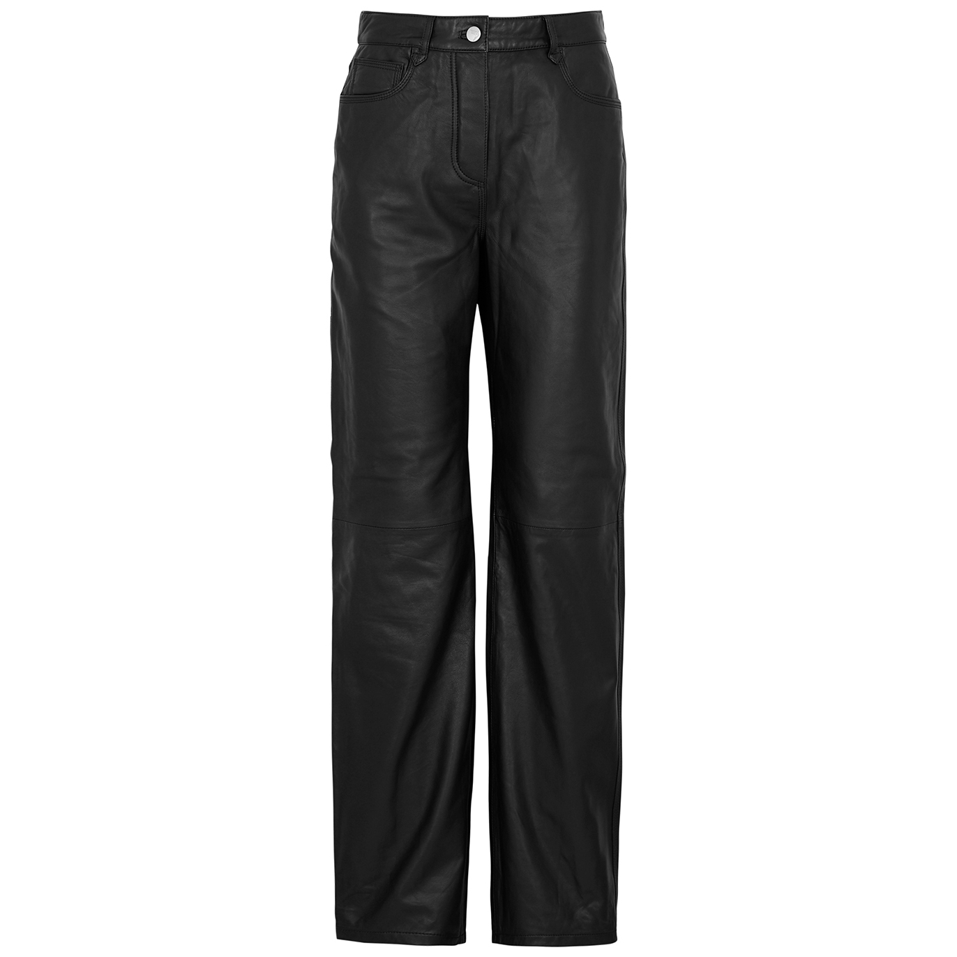 Remain By Birger Christensen Lynn Straight-leg Leather Trousers - Black - 10