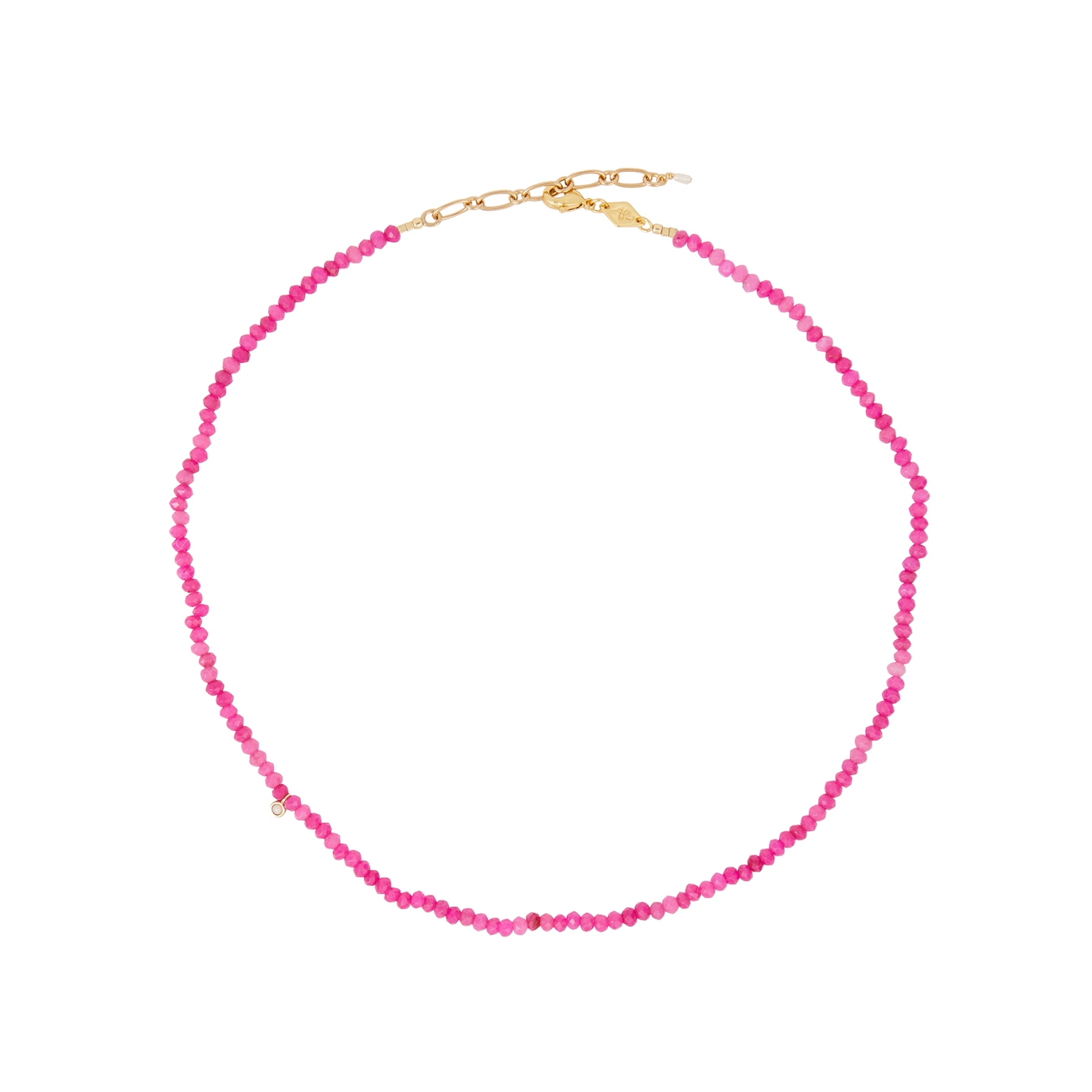 Anni LU Pump Up The Jam Beaded Necklace - Pink - One Size