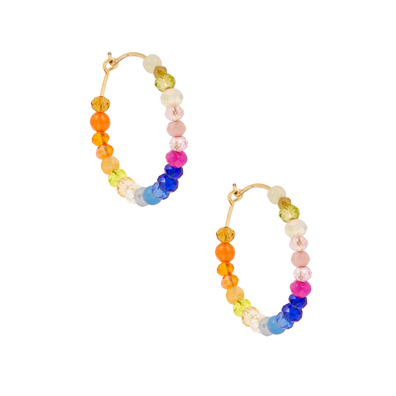Anni LU Gili 18kt Gold-plated Hoop Earrings - Multicoloured - One Size