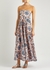 Vitali floral-print strapless linen maxi dress - Zimmermann