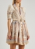 High Tide printed linen-blend mini dress - Zimmermann