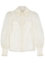High Tide pearl-embellished linen-blend shirt - Zimmermann