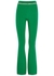 Crystal-embellished ribbed-knit trousers - Paco Rabanne